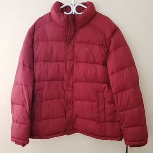 🦋Tommy Hilfiger RED Puffer Jacket Coat NWT